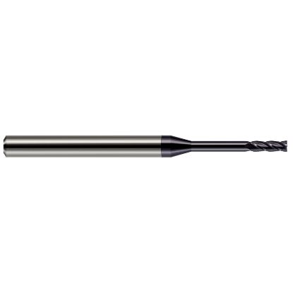 Picture of HARVEY Tool 76447-C3 .047 DIA Carbide LG RCH EM-4 FL AlTiN End Mill Standard Flute Standard Helix Carbide AlTiN Single End Square Sharp