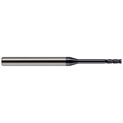 Picture of HARVEY Tool 76450-C3 .050 DIA Carbide LG RCH EM-4 FL AlTiN End Mill Standard Flute Standard Helix Carbide AlTiN Single End Square Sharp