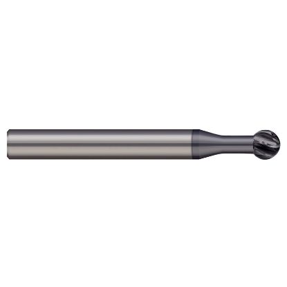 Picture of HARVEY Tool 823316-C6 .250 Dx270 HARD UNDERCUT L RCH 8FL NANO End Mill Standard Flute Standard Helix Carbide AlTiN Single End Ball Nose 270°