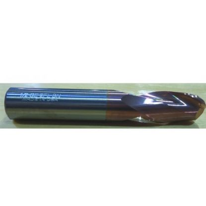 Picture of HTC 143-2890 DIA 57/64 SH 1.00 LOC 1.50 OAL 4.00 End Mill Standard Flute Standard Helix Carbide TiCN Single End Ball Nose