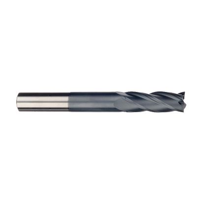 Picture of IMCO 32302 DIA 4MM SH 0.1575 LOC 1.2205 OAL 2.9528 End Mill Standard Flute Standard Helix Carbide AlTiN Single End Square Sharp General Purpose