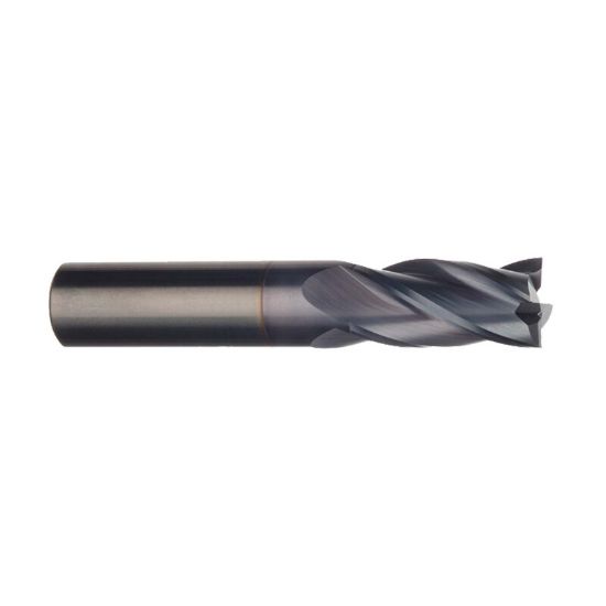 Picture of IMCO 37726 DIA 3/8 SH 0.3750 LOC 1.1250 OAL 3.00 End Mill Standard Flute Standard Helix Carbide TiCN Single End Square Sharp General Purpose