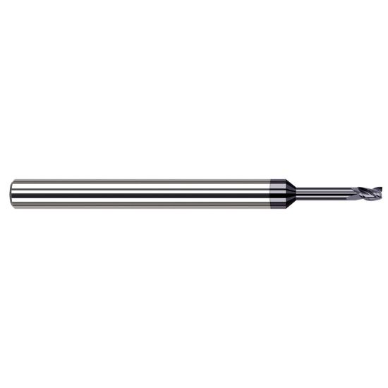 Picture of HARVEY Tool 937060-C3 .060 DIA Carbide STB FL 6x RCH EM, AlTiN End Mill Standard Flute Standard Helix Carbide AlTiN Single End Square Sharp