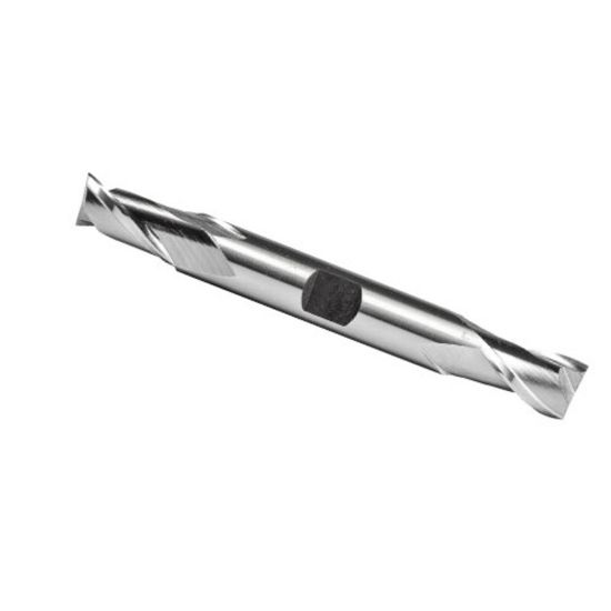 Picture of ICE-ECO-0375-2-25-05625-BN-WLDN-BRITE-DE-S DIA 3/8 SH 0.3750 LOC 0.4375 OAL 2.50 End Mill Standard Flute Standard Helix Carbide Double End Ball Nose Blue