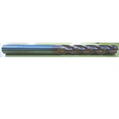 Picture of HTC 179-2107 DIA 1 SH 1.00 LOC 4.00 OAL 7.00 End Mill Standard Flute Standard Helix Carbide TiCN Single End Ball Nose