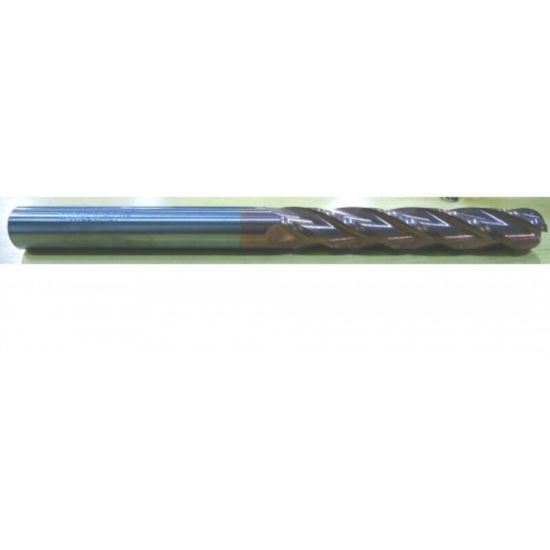 Picture of HTC 179-2107 DIA 1 SH 1.00 LOC 4.00 OAL 7.00 End Mill Standard Flute Standard Helix Carbide TiCN Single End Ball Nose