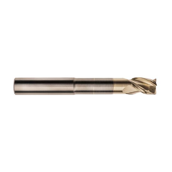 Picture of IMCO 61215 DIA 1 SH 1.00 LOC 1.2500 OAL 6.00 End Mill Standard Flute High Helix Carbide Uncoated Single End Corner Radius 0.0300 0.76MM Streaker Mill
