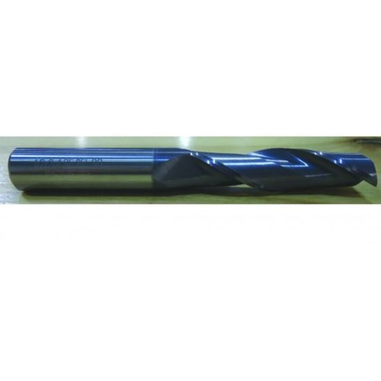 Picture of HTC 160-2100 DIA 1 SH 1.00 LOC 2.2500 OAL 5.00 End Mill Standard Flute Standard Helix Carbide AlTiN Single End Square Sharp