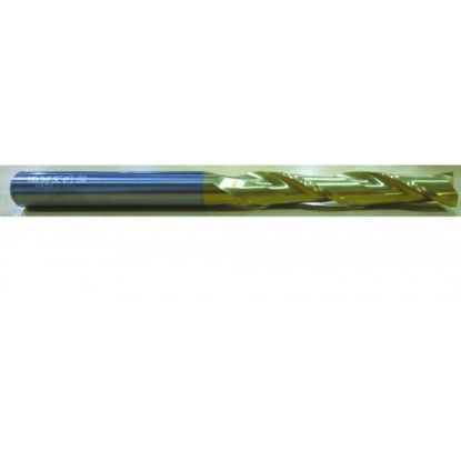 Picture of HTC 172-2107 DIA 1 SH 1.00 LOC 4.00 OAL 7.00 End Mill Standard Flute Standard Helix Carbide TiN Single End Square Sharp