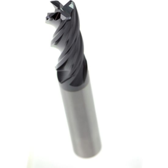 Picture of ICE-PER-05-4-5-0625-BN-RND-TiALN-N DIA 1/2 SH 0.50 LOC 0.6250 OAL 5.00 End Mill Standard Flute Variable Helix Carbide TiAlN Single End Ball Nose Red