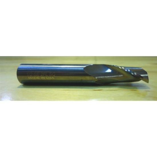 Picture of HTC 120-2109 DIA 7/64 SH 0.1250 LOC 0.3750 OAL 1.50 End Mill Standard Flute Standard Helix Carbide Uncoated Single End Square Sharp