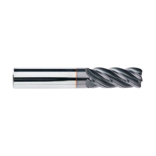 Picture of IMCO 63293 DIA 3/4 SH 0.7500 LOC 1.50 OAL 4.00 End Mill Standard Flute High Helix Carbide AlTiN Single End Corner Radius 0.0300 0.76MM Pow-R-Feed Mill