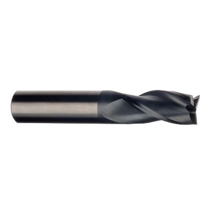 Picture of IMCO 30247 DIA 3MM SH 0.1181 LOC 0.4724 OAL 1.4961 End Mill Standard Flute Standard Helix Carbide AlTiN Single End Square Sharp General Purpose