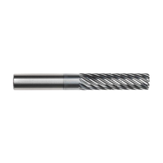 Picture of IMCO 64258 DIA 1 SH 1.00 LOC 2.50 OAL 5.50 End Mill Standard Flute Standard Helix Carbide AlCrN Single End Corner Radius 0.1250 3.18MM Pow-R-Path Mill