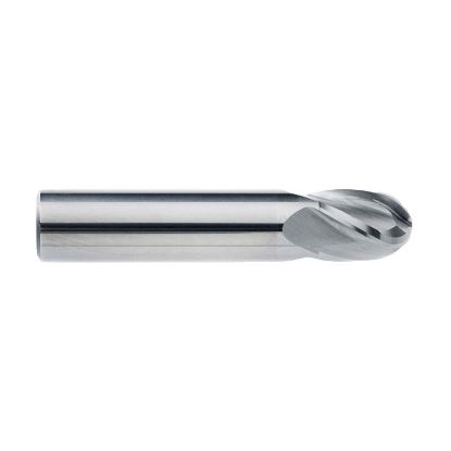 Picture of IMCO 30909 DIA 3/32 SH 0.1250 LOC 0.3750 OAL 1.50 End Mill Standard Flute Standard Helix Carbide Uncoated Single End Ball Nose General Purpose