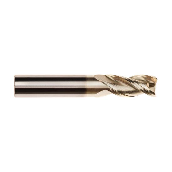 Picture of IMCO 61293 DIA 16MM SH 0.6299 LOC 1.2598 OAL 3.6220 End Mill Standard Flute High Helix Carbide Uncoated Single End Corner Radius 0.0197 0.50MM Streaker Mill