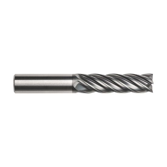 Picture of IMCO 61566 DIA 5/8 SH 0.6250 LOC 2.50 OAL 5.00 End Mill Standard Flute Standard Helix Carbide TAC Single End Corner Radius 0.1250 3.18MM Pow-R-Path Mill