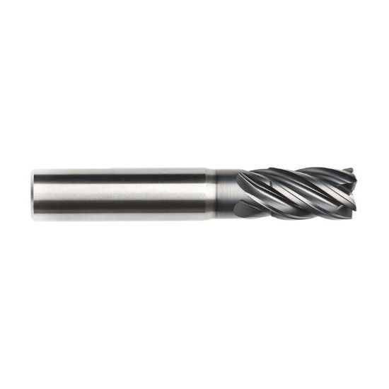 Picture of IMCO 61688 DIA 1 SH 1.00 LOC 1.50 OAL 5.00 End Mill Standard Flute Standard Helix Carbide TAC Single End Corner Radius 0.1250 3.18MM Pow-R-Path Mill
