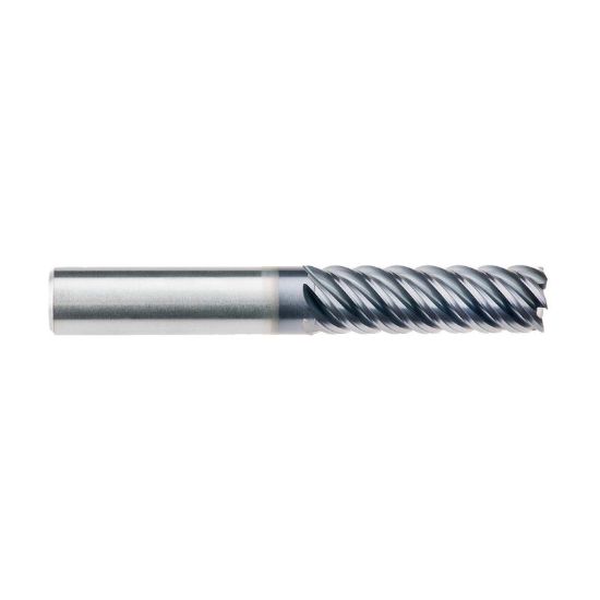 Picture of IMCO 69092 DIA 1/2 SH 0.50 LOC 2.1250 OAL 4.00 End Mill Standard Flute High Helix Carbide AlTiN Single End Corner Radius 0.0150 0.38MM Omega-6 Mill