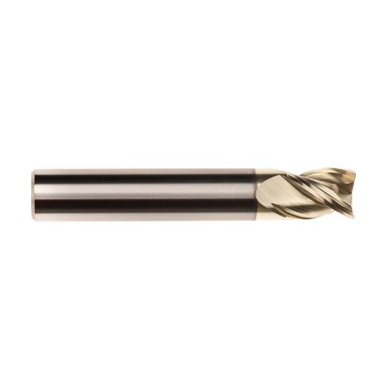Picture of IMCO 61245 DIA 8MM SH 0.3150 LOC 1.2598 OAL 2.9528 End Mill Standard Flute High Helix Carbide Uncoated Single End Corner Radius 0.0197 0.50MM Streaker Mill