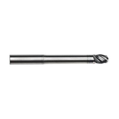 Picture of IMCO 67817 DIA 3/4 SH 0.7500 LOC 1.00 OAL 6.00 End Mill Standard Flute Variable Helix Carbide AlCrN Single End Ball Nose Pow-R-Feed Mill