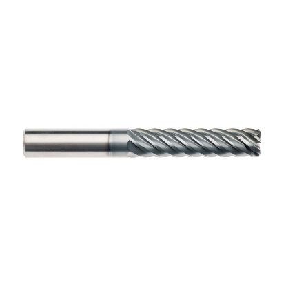 Picture of IMCO 63337 DIA 1 SH 1.00 LOC 3.50 OAL 6.50 End Mill Standard Flute Standard Helix Carbide AlCrN Single End Corner Radius 0.1250 3.18MM Pow-R-Path Mill