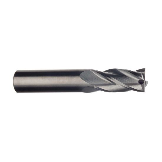 Picture of IMCO 30761 DIA 1/2 SH 0.50 LOC 1.00 OAL 3.00 End Mill Standard Flute Standard Helix Carbide Uncoated Single End Square Sharp General Purpose