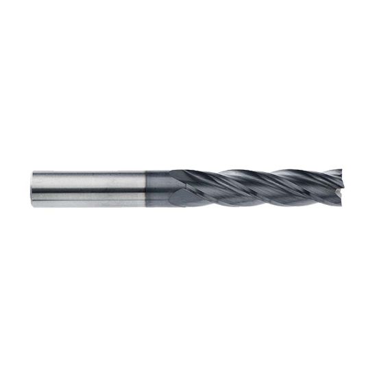 Picture of IMCO 32301 DIA 3MM SH 0.1181 LOC 0.9843 OAL 2.9528 End Mill Standard Flute Standard Helix Carbide AlTiN Single End Square Sharp General Purpose