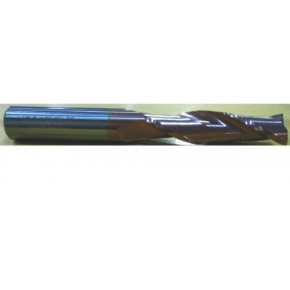 Picture of HTC 174-2107 DIA 1 SH 1.00 LOC 4.00 OAL 7.00 End Mill Standard Flute Standard Helix Carbide TiCN Single End Square Sharp