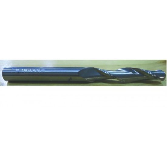Picture of HTC 175-2100 DIA 1 SH 1.00 LOC 3.00 OAL 6.00 End Mill Standard Flute Standard Helix Carbide Uncoated Single End Ball Nose