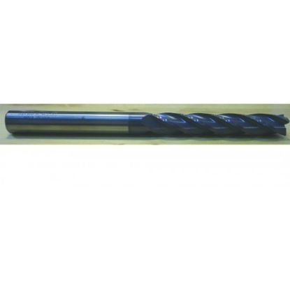 Picture of HTC 180-4506 DIA 1/2 SH 0.50 LOC 1.50 OAL 6.00 End Mill Standard Flute Standard Helix Carbide AlTiN Single End Square Sharp