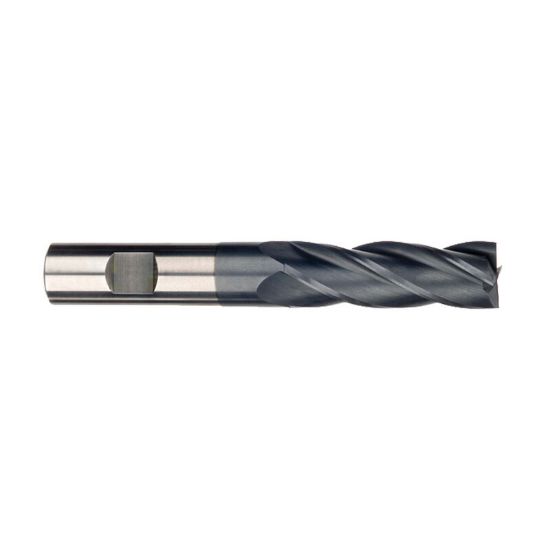 Picture of IMCO 39168 DIA 3/8 SH 0.3750 LOC 1.1250 OAL 3.00 End Mill Standard Flute Standard Helix Carbide AlTiN Single End Square Sharp General Purpose