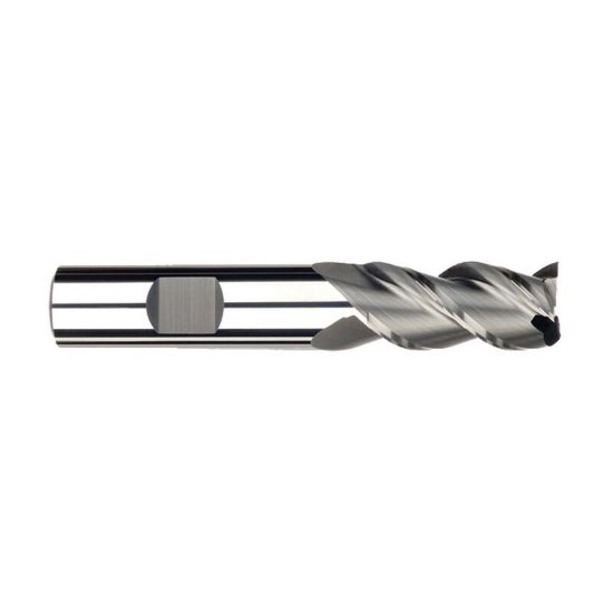 Picture of IMCO 32637 DIA 1/2 SH 0.50 LOC 1.2500 OAL 3.2500 End Mill Standard Flute High Helix Carbide Uncoated Single End Square Sharp Streaker Mill