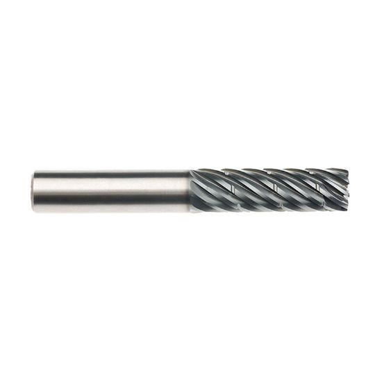 Picture of IMCO 63924 DIA 3/4 SH 0.7500 LOC 1.50 OAL 4.00 End Mill Standard Flute Standard Helix Carbide AlCrN Single End Corner Radius 0.0600 1.52MM Pow-R-Path Mill