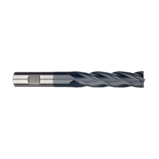 Picture of IMCO 39365 DIA 1 SH 1.00 LOC 3.00 OAL 6.00 End Mill Standard Flute Standard Helix Carbide AlTiN Single End Square Sharp General Purpose