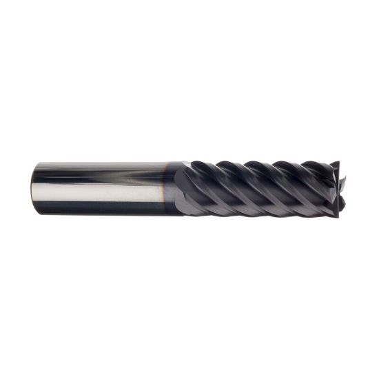 Picture of IMCO 62795 DIA 3/8 SH 0.3750 LOC 1.00 OAL 2.50 End Mill Carbide TiAlN Single End Corner Radius 0.0300 0.76MM Omega-6 Mill