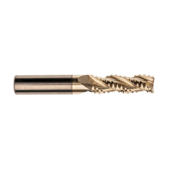Picture of IMCO 61119 DIA 3/4 SH 0.7500 LOC 2.2500 OAL 5.00 End Mill Standard Flute High Helix Carbide Uncoated Single End Corner Radius 0.0300 0.76MM Streaker Mill
