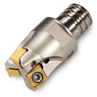 Picture of INGERSOLL 1TJ1D-10012TUR01 Milling Cutter 90.0°, Back Draft 1.000 T15 4 Flute Coolant 0.24 Max DOC