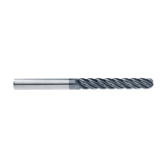 Picture of IMCO 65510 DIA 3/4 SH 0.7500 LOC 4.1250 OAL 7.00 End Mill Standard Flute Standard Helix Carbide AlCrN Single End Ball Nose enDURO Mill