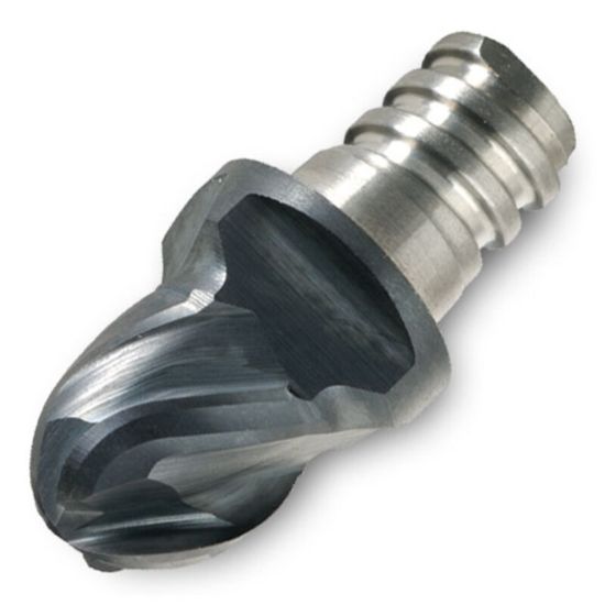Picture of INGERSOLL 47B05007TQRB15 IN2005 DIA 5MM SH T05 LOC 0.1969End Mill,Replacable Head Standard Flute Standard Helix Carbide TiAlN Single End Ball Nose CHIPSURFER