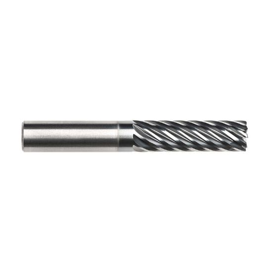Picture of IMCO 63961 DIA 5/8 SH 0.6250 LOC 1.8750 OAL 4.00 End Mill Standard Flute Standard Helix Carbide AlCrN Single End Corner Radius 0.0600 1.52MM Pow-R-Path Mill