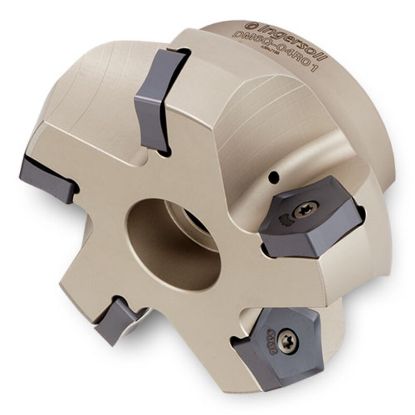 Picture of INGERSOLL DM6Q-06R01 Milling Cutter 70.0° 6.000 Shell Arbor 1.5000 8 Flute Coolant 0.47 Max DOC 2.375 OAL