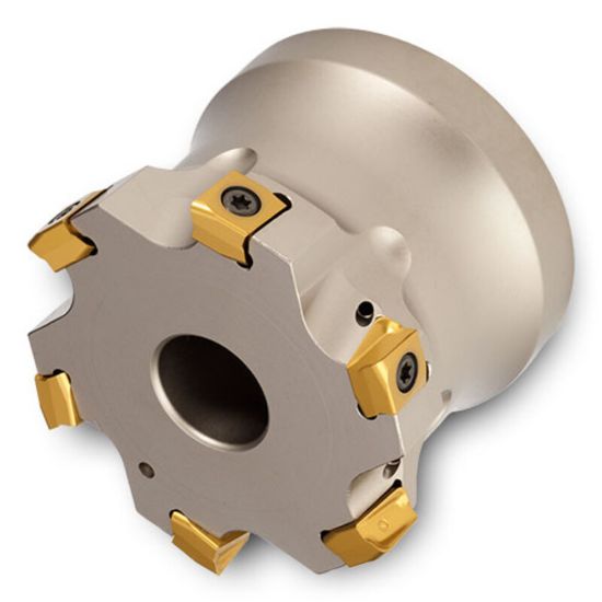 Picture of INGERSOLL SJ6F-02R01 Milling Cutter 90.0° 2.000 Shell Arbor 0.7500 5 Flute Coolant 0.42 Max DOC 1.570 OAL