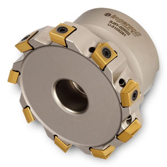 Picture of INGERSOLL SJ5Y-02R01 Milling Cutter 90.0° 2.000 Shell Arbor 0.7500 7 Flute Coolant 0.31 Max DOC 1.570 OAL