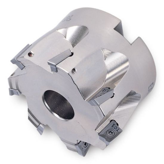 Picture of INGERSOLL 2J1F-15R01 Milling Cutter 90.0° 1.500 Shell Arbor 0.5000 5 Flute 0.43 Max DOC 1.570 OAL