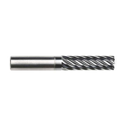 Picture of IMCO 63983 DIA 1 SH 1.00 LOC 3.00 OAL 6.00 End Mill Standard Flute Standard Helix Carbide AlCrN Single End Corner Radius 0.0600 1.52MM Pow-R-Path Mill