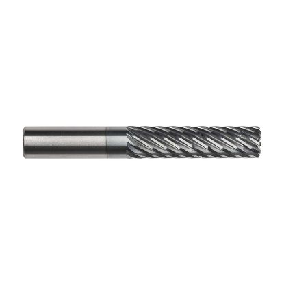 Picture of IMCO 64260 DIA 1 SH 1.00 LOC 3.00 OAL 6.00 End Mill Standard Flute Standard Helix Carbide AlCrN Single End Corner Radius 0.0600 1.52MM Pow-R-Path Mill