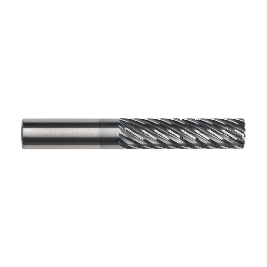 Picture of IMCO 64260 DIA 1 SH 1.00 LOC 3.00 OAL 6.00 End Mill Standard Flute Standard Helix Carbide AlCrN Single End Corner Radius 0.0600 1.52MM Pow-R-Path Mill
