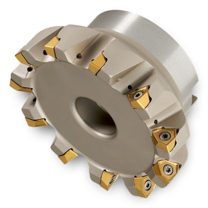 Picture of INGERSOLL DJ6F-40R01 Milling Cutter 90.0° 4.000 Shell Arbor 1.5000 8 Flute Coolant 0.244 Max DOC 2.375 OAL