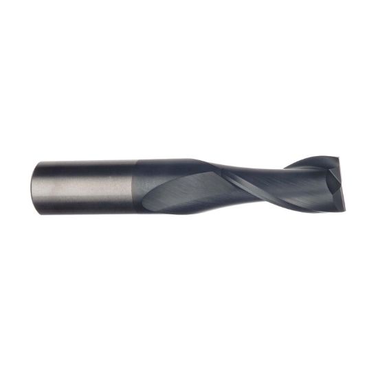 Picture of IMCO 30510 DIA 15/64 SH 0.2500 LOC 0.7500 OAL 2.50 End Mill Standard Flute Standard Helix Carbide AlTiN Single End Square Sharp General Purpose